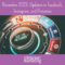 November 2023: Social Media Updates to Facebook, Instagram and Pinterest