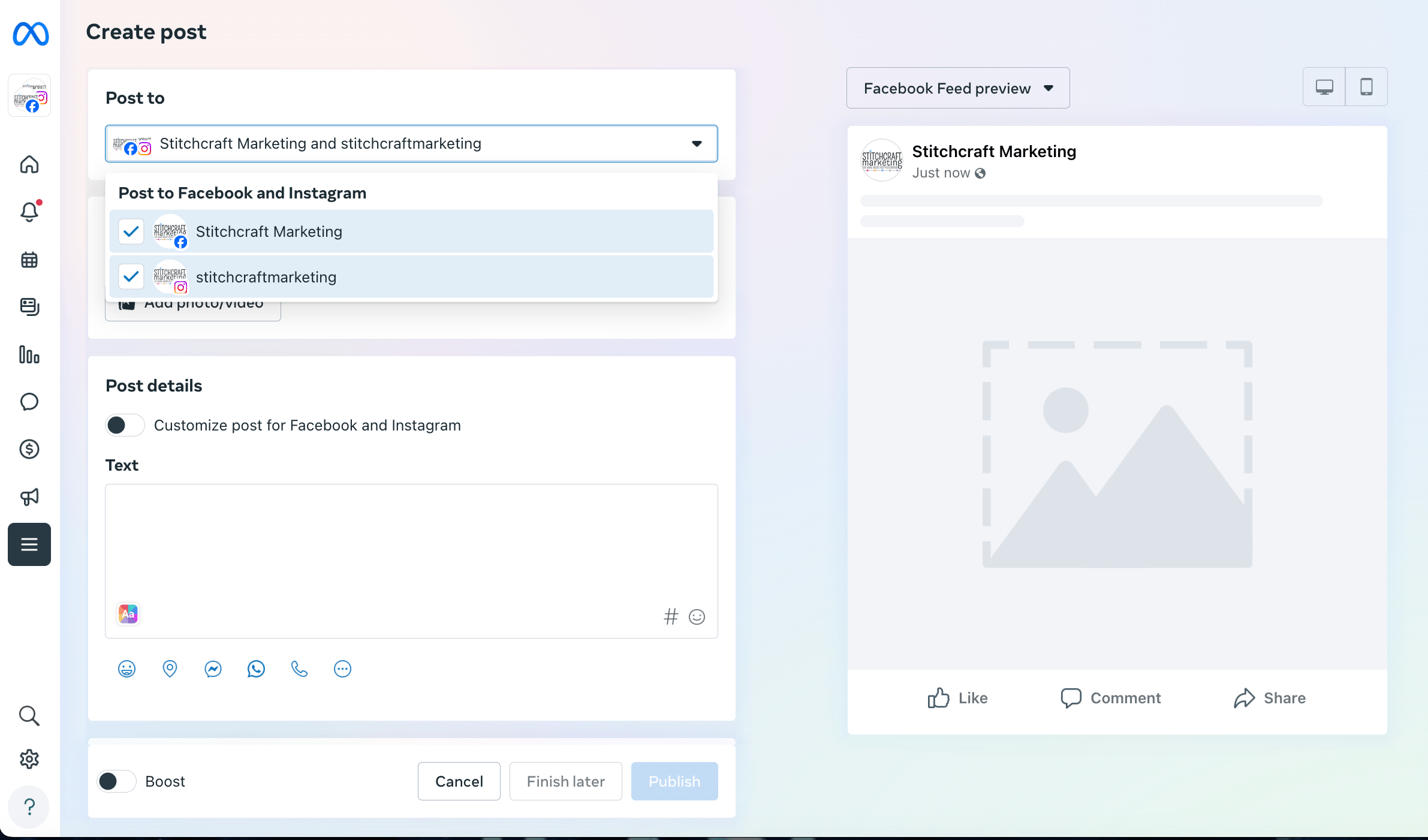 Meta Dashboard