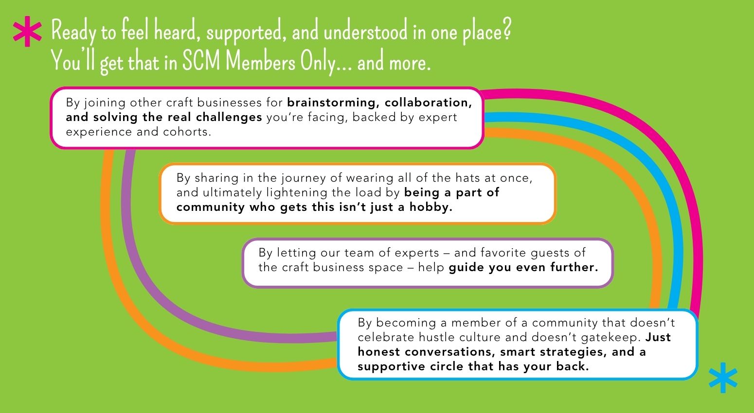 SCM Members Only community benefits the craft business owner