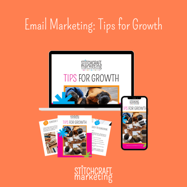 Screenshots of Stitchcraft Marketing's Email Marketing guide